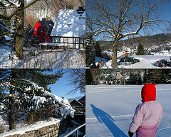 Winterspaziergang in Geising in 650m Höhe