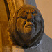 cliffe church, head in chancel