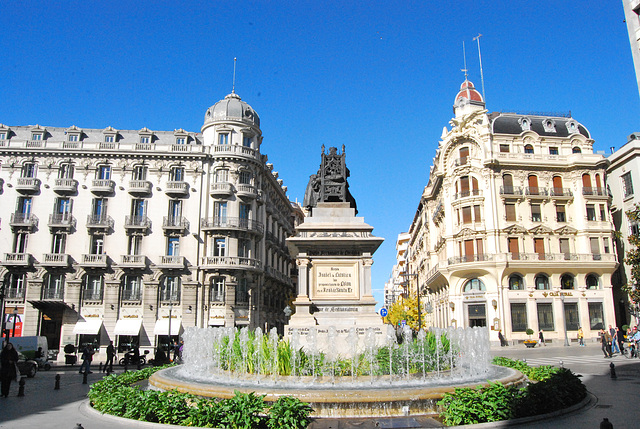 Plaza de Colón y Gran Vía. Granada 2