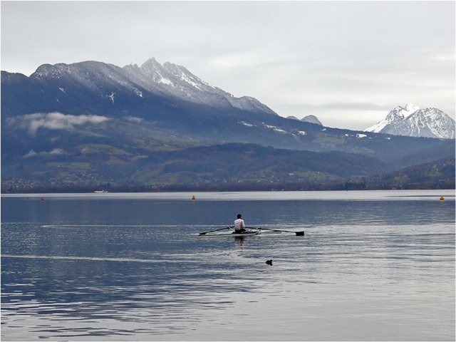 l'hiver sur le lac