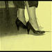Christiane !!!  Escarpins et mollets sexy / Black pumps and sexy calves - Vintage / Photo ancienne