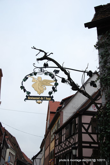 enseigne"restaurant de l'ange"