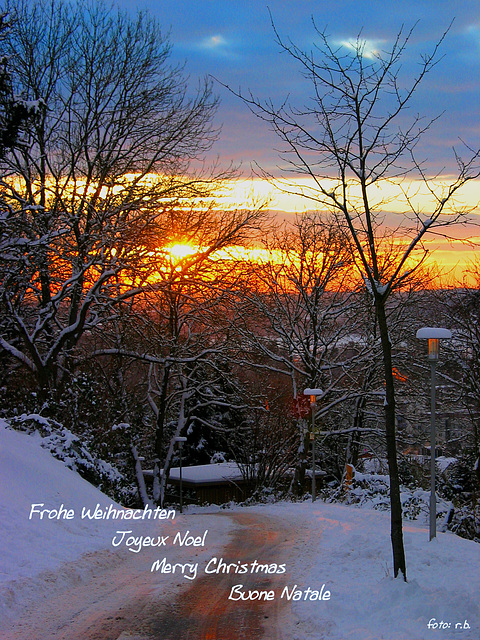 Fröhliche Weihnachten - Joyeux Noel - Merry Christmas - Buon Natale