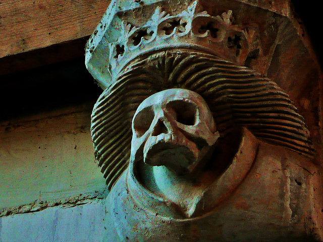 edlesborough c15 death'shead corbel