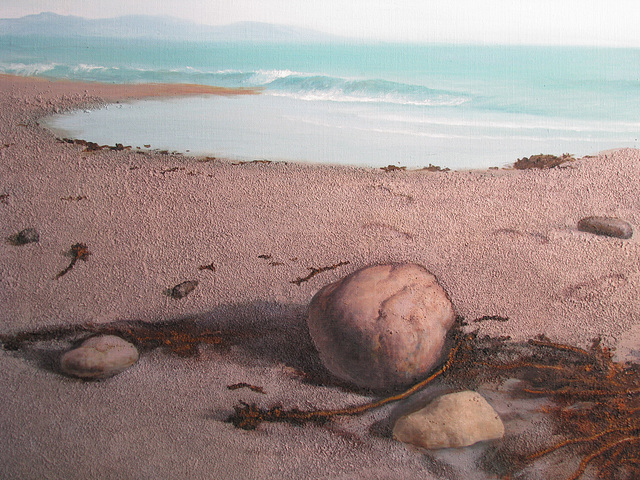 a Scene of Kamakura Seaside 4=鎌倉海邊 4, 油畵= oil on canvas, 50x65cm(15p)