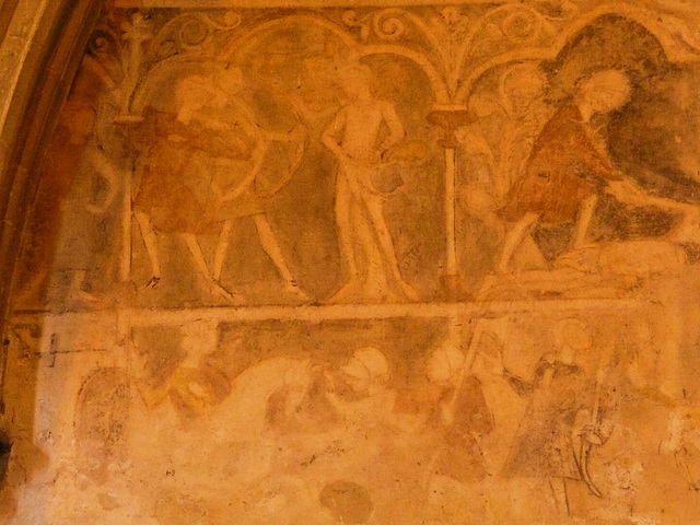 cliffe, n. transept murals, c13