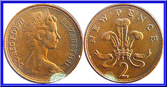 Royaume Uni  2 New Pence 1971