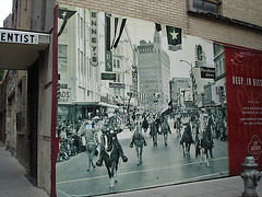 American color labs wall / Mur du San Antonio d'antan -  San Antonio, Texas. USA - 3 juillet 2010. - Photo originale