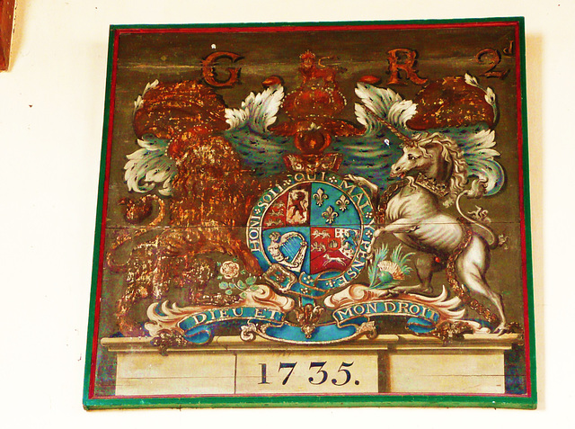 burgate church royal arms 1735