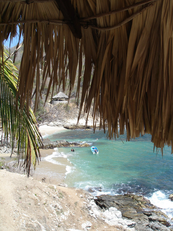 Playa estacahuite, Puerto Angel, Mexique / 16 janvier 2011.