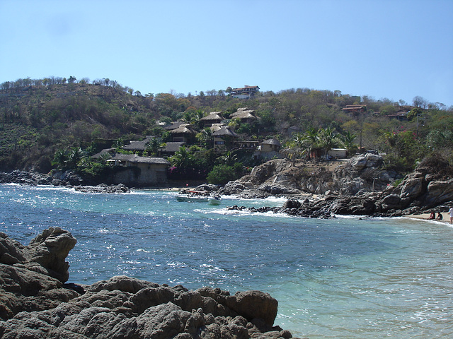 Playa estacahuite, Puerto Angel, Mexique / 16 janvier 2011.