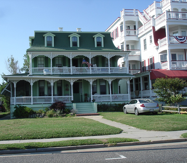 Maisons victoriennes / Victorian houses - Cape May, New-Jersey. USA - 19 juillet 2010