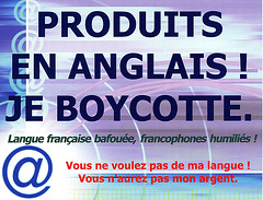 Carte postale "Je boycotte" / Poŝtkarto "Mi bojkotas"