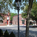 Street lamp among shades / Ombres et lampadaire - Berlin, Maryland. USA - 18 juillet 2010.