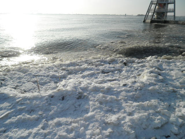 Eis auf der Elbe