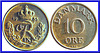Danemark   10 Ore 1955