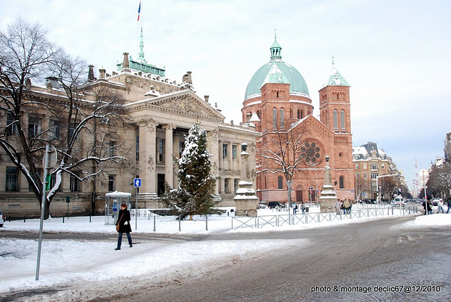 le palais de justice & église st Pierre le jeune