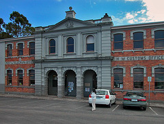 Parish hall and post office in Strahan