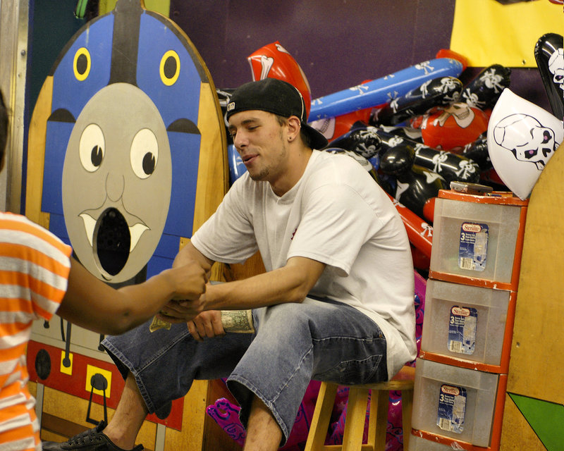 Carnival Barker Reeling One In – Labour Day Festival, Greenbelt, Maryland