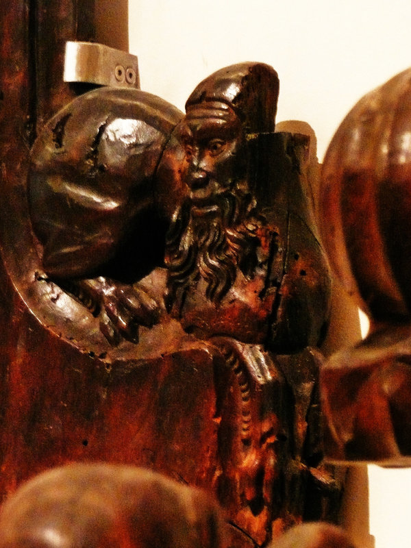 v+a king's lynn st.nicholas bench end 1419