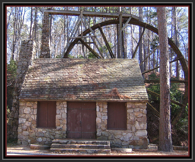 Overshot water wheel