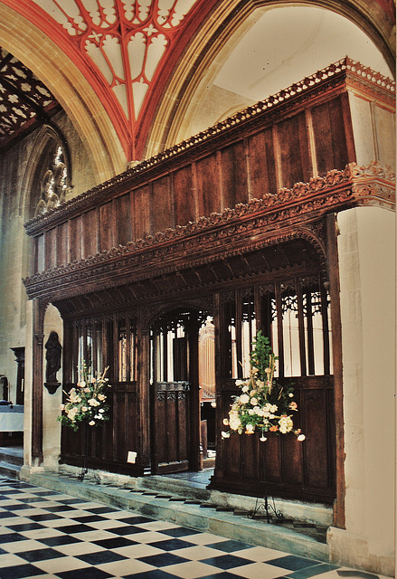 edington priory, pulpitum screen