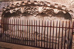 exeter cathedral, gisant tomb