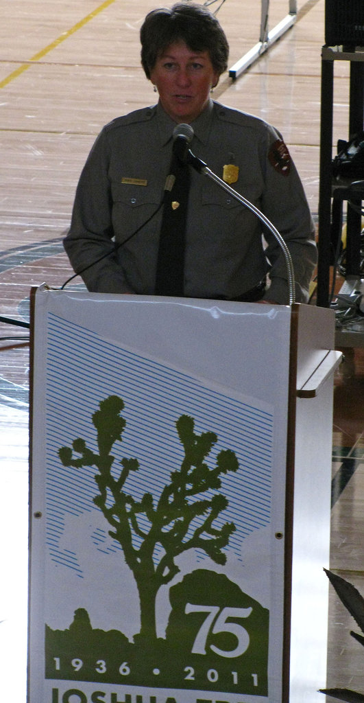 Christine Lehnertz (NPS Regional Director) at JTNP 75th Anniversary Reception (2