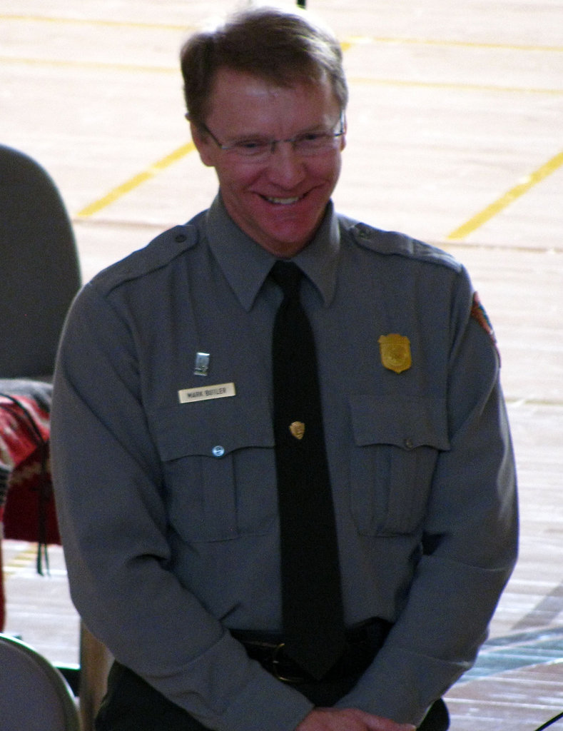 Mark Butler (JTNP Superintendent) at JTNP 75th Anniversary Reception (2213)