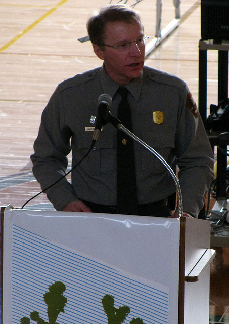 Mark Butler (JTNP Superintendent) at JTNP 75th Anniversary Reception (2219)