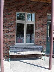 Banc ouvert / Open bench. Berlin, Marylan. USA - 18 juillet 2010.