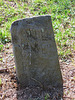 Hand-chisled headstone - On top of Angel Mountain NC