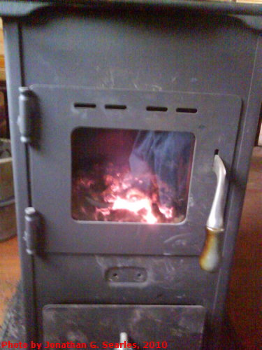 Coal Stove on an Old CSD Passenger Train, Luzna u Rakovnika, Bohemia (CZ), 2010