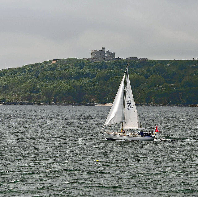 St. Mawes Castle - Blick auf Pendennis Castle