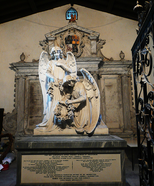 lewknor 1833 jodrell tomb by p.bazzanti of florence ,1728 wall tomb