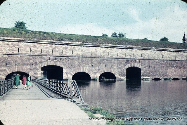 le barrage Vauban et sa passerelle en 68