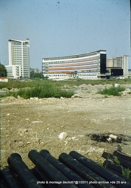 esplanade en contruction 1960