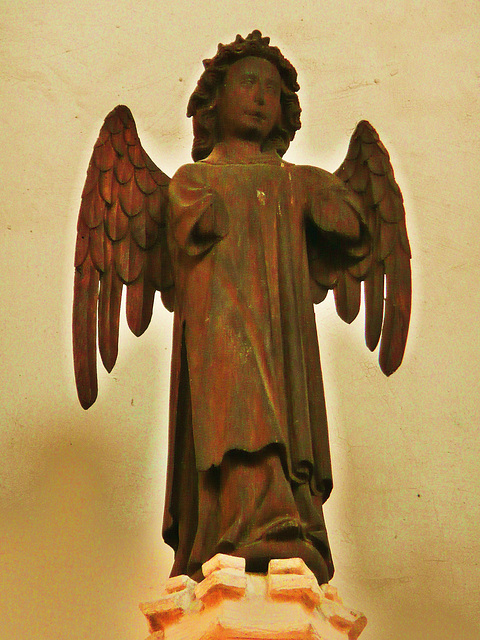 ewelme 1475 wooden angel