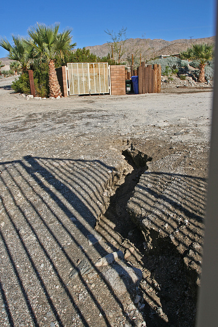 Cabot's Pueblo Museum - Post Flood December 2010 - Drain to Desert View (86