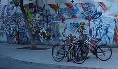 Nescanep graffitis & bikes / Graffitis Nescanepiens & vélos - Recadrage