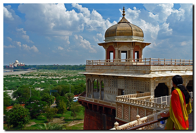 Blick zum Taj Mahal