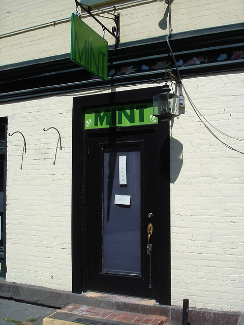 Mint door / Porte à la menthe