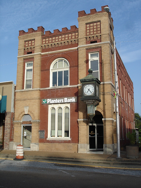 Planters bank / Banque Planters - Indianola, Mississippi. USA - 9 juillet 2010