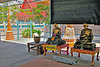 Statues of dignitary in Wat Chonglom