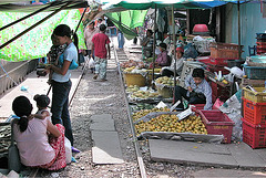 Market not far away the station