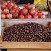Kutaisi Agricultural Market- Pomegranates and Chestnuts