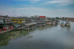 Samut Sakhon at the Tha Chin river