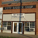 City barber shop - All around cowboy church / Jewett, Texas. USA /  6 juillet 2010.