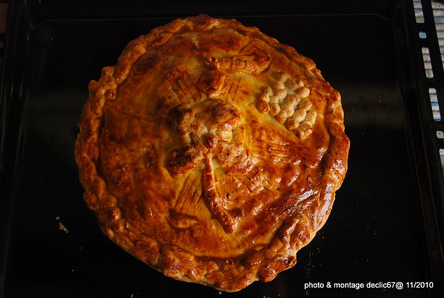 tourte au trois viandes et raisin