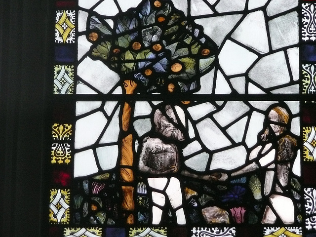 thaxted c.1450 adam + eve glass